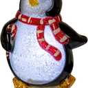 Novelty Lights LED Lamp Penguin with Scarf Christmas Decoration Night Light with Swivel Plug (Small)
