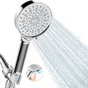 Cobbe Filtered Shower Head with Handheld - Filters Over 99% Of Chlorine - 2.0 Carbon Shower Head Filter System - Water Softener Filters Beads for Hard Water - Reduces Dry Itchy Skin, Chrome