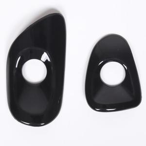 Door Lock Switch Button Frame Compatible with Chevy Corvette C6 2005-2013, Inner Door Push Button Trim, Door Release Switch Button Trim Cover Bezel Decoration Accessories, ABS (Glossy Black)