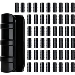 50PCS 3/4 Inch(25mm) Greenhouse Clips – Black Plastic Clamps for PVC Pipe, Garden Buildings, Greenhouse Films, Sunshade Nets, Shelters, Farming, and Gardening (3/4 in)