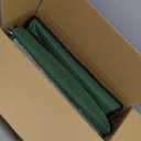 Heated Cat House for Outside, Waterproof Awning & Escape Door Heated Cat Houses for Indoor/Outdoor Cats in Winter, Elevated & Insulated Outdoor Cat Shelter for Feral Cat(Green, 16.5"x12.6"x13")