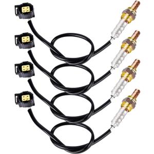 Automotive Replacement Oxygen O2 Sensor 234-4587 Set of 4, 02 Sensor Compatible with Chrysler for PT Cruiser, for Dodge for Dakota for Durango for Ram, for Jeep for Liberty for Wrangler
