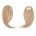 Benehair Side Bangs Clip in Bangs 100% Real Human Hair Curtain Bangs 10 inch Dark Blonde Remy French Bang Soft Thick Hair 15g with Invisible Clips for Women #27