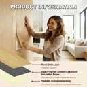 20 Piece Peel and Stick Wall Panels,Sound Proof Foam Panels for Walls Wood Grain Finish Can Replace Slate & Plank for Home Studio &Studio Recording Wall Decor (34.64 X 26.77 X 0.19 in)