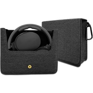 GEVO Travel Case for Skullcandy Crusher ANC 2, Crusher Evo, Crusher, Hesh Evo, Hesh ANC, Hesh3 Wireless Headphones & Sony More, Headphones Carrying Bag, Storage Protective Bag with Cable (Dark Grey)