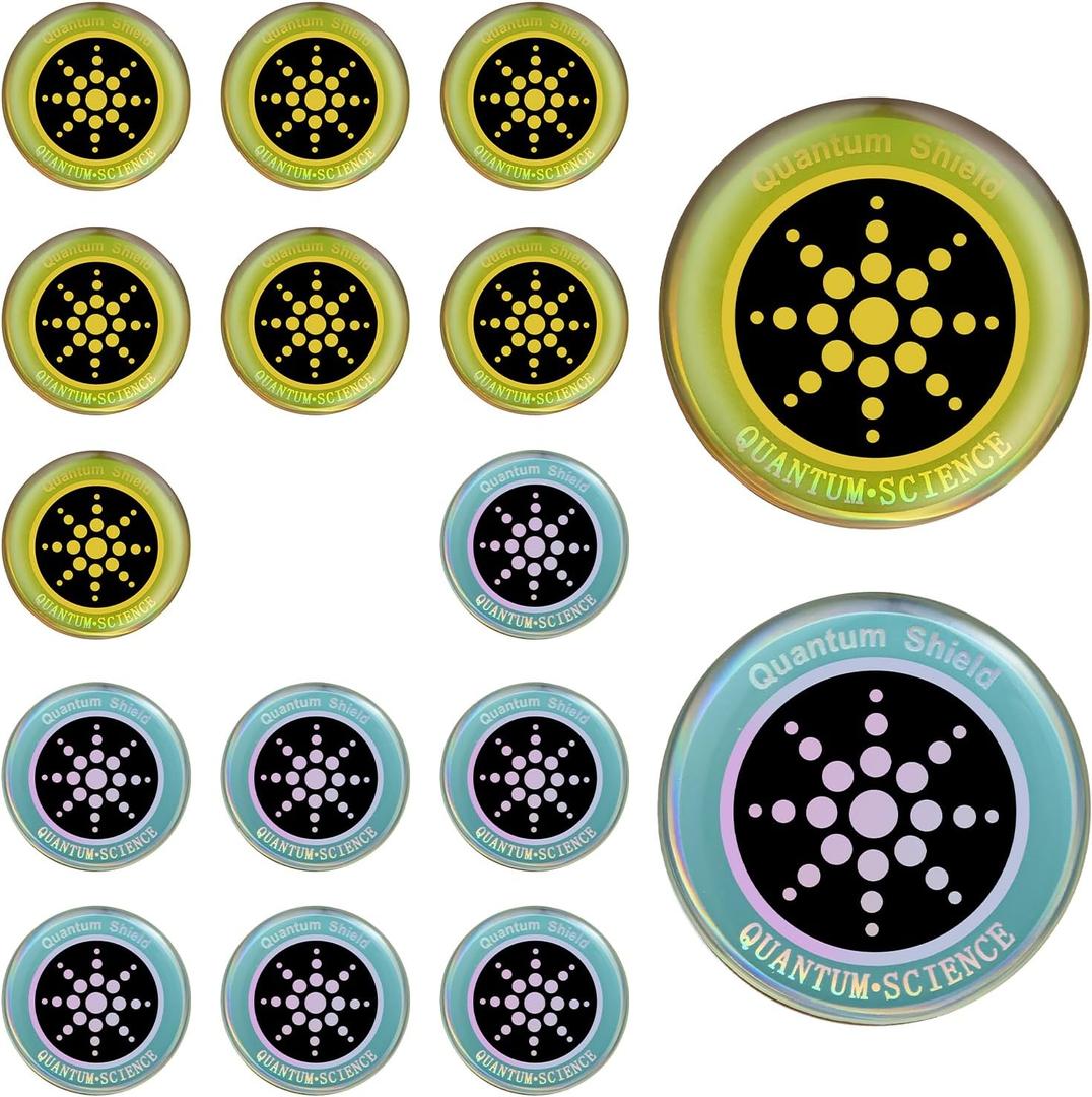 16 Pcs Cell Phone Protection Stickers Neutralizer Shield Blocker for Smartphones Tablets Laptops Computers WiFi TVs Monitors
