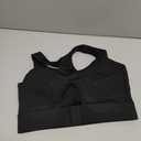 Sports Bras for Women High Support Racerback High Impact Sports Bra Push Up Women's Padded Workout Running Gym Yoga Tops (Large, Black)