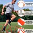 GHB Tangle-Free Agility Ladder Hurdles, 15ft 11 Rungs | 3-in-1 Speed Training Hurdles Set, Footwork Drills for Football, Soccer, Boxing