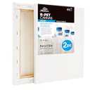 PHOENIX Artist R-PET Stretched Canvas for Painting - 8x10 Inch/ 2 Pack, Made from 100% Recycled Plastic Bottles - 12.3 Oz. Heavy Duty Triple Gesso Primed White Blank Painting Canvases for Oil, Acrylic