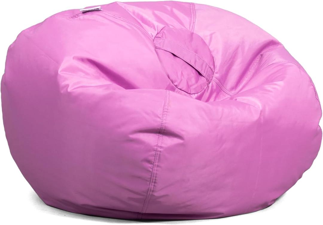 Big Joe Classic Bean Bag Chair, Radiant Orchid Smartmax, Durable Polyester Nylon Blend, 2 feet Round (Single)