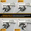 GRENPRO 11" Basin Wrench, Sink Wrench Faucet Tool for Tight Spaces, Adjustable Tap Nut Plumbing Spanner for Professional Plumber, Capacity of 3/8" to 1-1/4" Faucet Wrenches for Undermount Sink