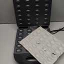 1400W Electric Mini Waffle Maker, 24-Hole Walnut Cookie Mold Maker, Automatic Cookie Press Stuffed Waffle Maker Machine with Non-Stick Coating for Cookie Pie Cake Waffle