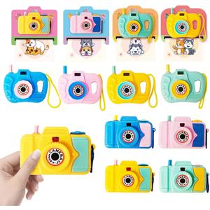 DG-Direct 24 Pack Valentine Mini Camera Toys for Kids, Cute Viewfinder Toys with Valentine Cards for Kids Classroom, Valentines Day Gifts for Kids School Party Favors