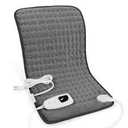 Deepsoon Heating Pad,Electric Heating Pads for Back,Neck,Moist Heating Pad for Abdomen Shoulder Knee Legs,Dry/Moist Heat&Auto Shut Off,Mother's Day Birthday for Men and Women,Dark Gray,24x12 Inch