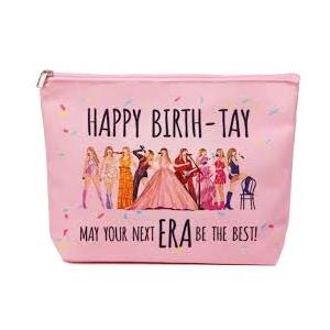 Music Lover Gifts for Women, Album Inspired Gift, Song Lovers Gift, Birthday Gifts for Mum Daughter Sister Friend BFF Girls, Singer's Merchandise, Travel Toiletry Makeup Organizer Zipper Pouch