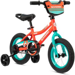 Schwinn Koen 12-Inch Bike for Kids Ages 3-5, Built for Safety and Comfort, Quick Assembly, Beginner Training Wheel Bicycle