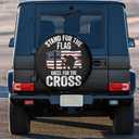 Spare Tire Cover Weatherproof Sun Protection Wheel Tire Cover Universal Fit Trailers RV SUV Truck Camper Travel with US American Flag (15" for tire Diameter 27.55"-29.52"/70-75cm)