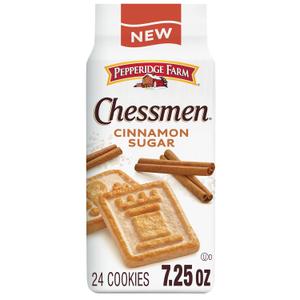 3 x Pepperidge Farm Chessmen Cinnamon Sugar Cookies, 7.25 Oz Bag (EXP 06/07/26)