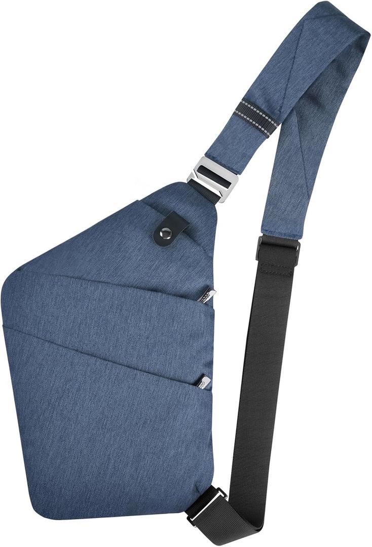 VADOO Sling Bag - Anti-theft Crossbody Shoulder Bag for Men and Women (Basic Version-navy Blue)
