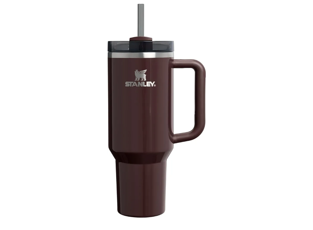 STANLEY Quencher H2.0 Tumbler with Handle and Straw 40 oz | Flowstate 3-Position Lid | Cup Holder Compatible for Travel | Insulated Stainless Steel Cup | BPA-Free | Mahogany Gloss