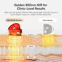 INIA Red Light Therapy Mask for Face, Glow Wireless LED Face Mask Light Therapy with Near-Infrared Red Light (NIR), Rechargeable and Ergonomic Design for Home & Travel