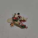 36 Pcs Elf Christmas Tree Ornaments Set Wooden Candy Christmas Decoration Elf Tree Ornaments Elves Hanging Charms Peppermint Wood Decorations