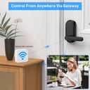 Smart keypad Door Lock with HandleFingerprint Keyless Entry Digital Lock with Built-in doorbell for Front Door,Bedroom,biometric Door knob, APP Control