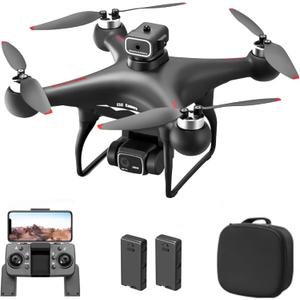 GoolRC S116 Drone with 4K Camera for Adults, RC Quadcopter with Obstacle Avoidance, Optical Flow, Trajectory Flight, Headless Mode, Gravity Sensor, Brushless Motor, Storage Bag and 2 Batteries (Black)