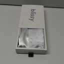 Blissy Silk Pillowcase - 100% Pure Mulberry Silk - 22 Momme 6A High-Grade Fibers - Silk Pillow Cover for Hair & Skin - Regular, Queen & King, Silver