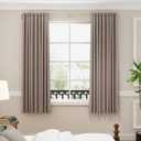 ENJOYBASICS Blackout Curtain rod for windows 48 to 84, Wrap Around Curtain Rods for Bedroom, Living Room, Adjustable from 30 to 86 Inches, Gold