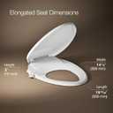Kohler PureWash M300 Manual Elongated Bidet Toilet Seat, White Handle, Quiet-Close Lid Prevents Slamming, Toilet Bidet, Easy Installation with Quick-Release Hinges, Self-Cleaning Wand