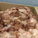 Fluffy Throw Bubble Blanket King Size - Faux Fur Throw for Couch or Bed - Plush Soft Extra Thick Faux Fur Rabbit Blanket - Warm & Breathable - Luxury Minky Tie Dye Bedding - 90" x 108", Marble Brown