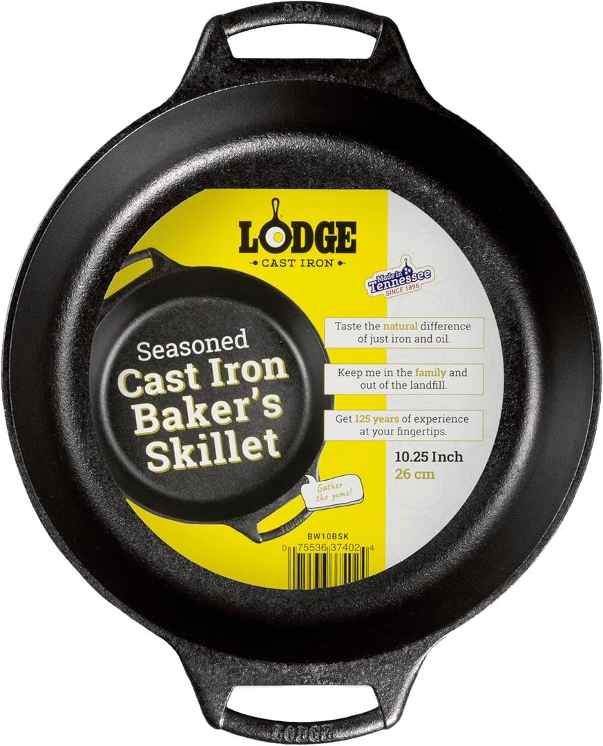Lodge Cast Iron Bakers Skillet (10.25 inch)