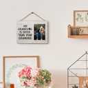 Dog Grandma Photo Frame, Dog Grandma Gifts, Dog Grandma Frame, Dog Picture Frame, Dog Gifts for Dog Owners Dog Lovers, My Granddog is Cuter than Your Grandkid Wood Photo Frame for 4x6 Photos (46, white)