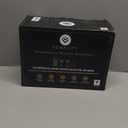 VEMACITY - Luxury Cocktail Shaker Set - Gold Glass Cocktail Shaker with Built-In Strainer + 2 Ribbed Espresso Martini Glasses with Gold Rims, Bar Spoon & Jigger | Ideal for Home Mixology