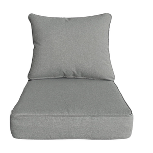 22x24 inch Outdoor/Indoor Deep Seat Patio Cushion Set of 1 Resilient Foam Filling Water Repellent Stain-Resistant UV Resistant Weather Resistant Deep Seat Bottom Light Gray