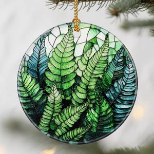 Fern Plant Ornaments, Christmas Ornaments: Christmas Tree Decorations, Holiday Decor, Stocking Stuffers, Gift Ideas, Xmas Gift, Housewarming Gifts & Gifts for Plant Lover