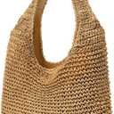 hatisan Straw Beach Bag for Women Summer Woven Beach Tote Bag Shoulder Handbags Boho Bag