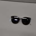 Livho Polarized Sunglasses, Retro & Oversized Shades for Women with Round Lenses (Light Black/Grey)