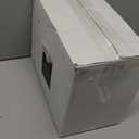 U-QE 100 Pieces White Plastic Plates - White Disposable Plates - Premium Hard Plastic Disposable Plates for Wedding and Party Use Including 50 Dinner Plates 10 '' & 50 Dessert Plates 7.5 ''