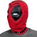 Zadin Red Superhero Cosplay Mask  Realistic Full Face Costume Mask for Halloween, Dress-Up, Disfraz Adult & Teens +14