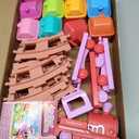 Train Set Toy Toddlers for 1-3 Learning Toy for Ages 1 2 3,Montessori Learning Matching & Sorting Toys,Christmas Birthday Gift Boys Girls (Pink)