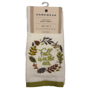 Homewear 2PK Hand Towel Fall In Air White