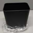 Cesun Small Bathroom Can 2.1 Gallon Wastebasket, Modern Metal Garbage Can Office Waste Basket, Matte Black Stainless Steel Bin for Bedroom, Home Office, Toilet, rv, Near Desk, Under Sink