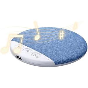 Ultra-Thin Bluetooth Pillow Speaker,Mini Portable Under Pillow Speaker with White Noise Timer Wireless Sleep Aid,Bone Conduction Sound Design for Side Sleepers,Private Stereo Sound for Adult&Kid,Blue