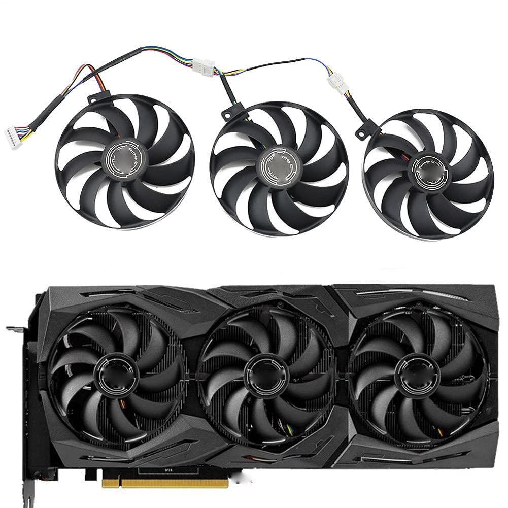 T129215SU 7Pin GPU Card Cooler Fans for ASUS ROG StrixGeForce RTX 2060 2080 2080 Ti or RX 5600 XT RX 5700XT Fan 1 Set
