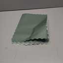 100 Pcs Sage Green Paper Place Mat 14 x 10'' Disposable Paper Placemat Table Scalloped Placemat for Spring Summer Wedding Bridal Shower Birthday Tea Party Supplies Home Dining Decor