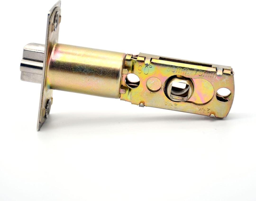 Adjustable Bolt Size 60/70mm Adjustable deadbolt Latch 2-3/8 "or 2-3/4" for Lever Door Handles, Inner Door Handles