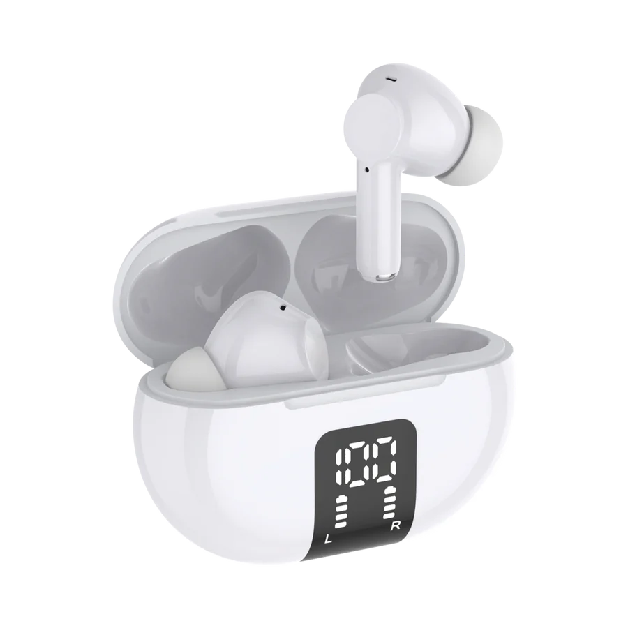 Helix TrueWireless Buds Digital Read White