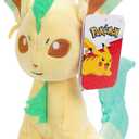 Pokmon 8" Leafeon Plush - Officially Licensed - Eevee Evolution Figure - Authentic Soft Stuffed Animal Toy - Gift for Kids, Boys, Girls - 2+